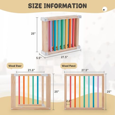 قابلة للطي خشب خشبي ، ساحة كبيرة للعب الأطفال مع بوابة قفل للأطفال والأطفال الصغار من 1-3 سنوات ، Plateable Playpen لمركز النشاط في الهواء الطلق في الهواء الطلق in Kuwait