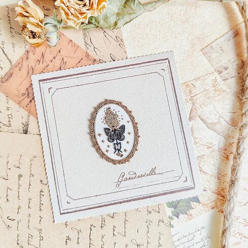 شمع ختم ختم الطول رأس النحاس مع مقبض خشبي لدعوة الزفاف غلاف غلاف غلاف الختم (عينات الفراشة) in Kuwait