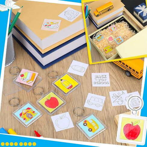 24 Pcs Acrylic Father's Day Keychains Crafts Color Your Own Dad Keychains Bulk DIY Best Dad Ever Paper Crafts Gifts Kit for Happy Father's Day Party Favor Gifts Activities in Saudi Arabia