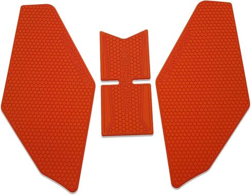 Tank Pad KTM Apply to Duke 390 Duke390 2024~ Duke250 Duke125 Motorcycle Gas Tank Protector Side Fuel Tank Sticker Knee Pad Accessory Parts Anti-Slip Scratch Durable Honeycomb Design (Orange) in Saudi Arabia