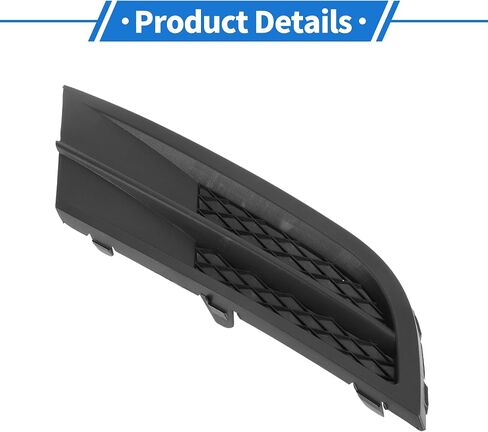 1pc Fog Light Grill for Volkswagen Jetta 2015-2018 Durable ABS Black Front Left Front Lower Bumper Fog Light Cover Inserts in Saudi Arabia