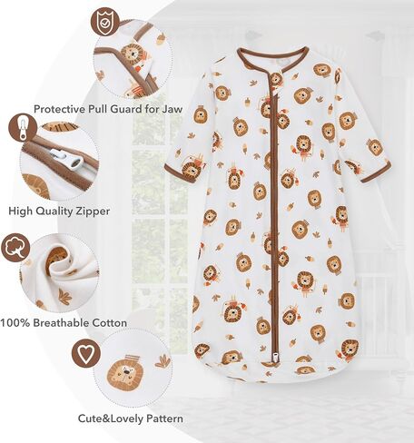 Miracle Baby Long Sleeve Sleev Sack 2 حزمة قابلة للارتداء Baby Baby 100 ٪ حقيبة نوم قطنية لطفل الأطفال المولود الجديد in Kuwait