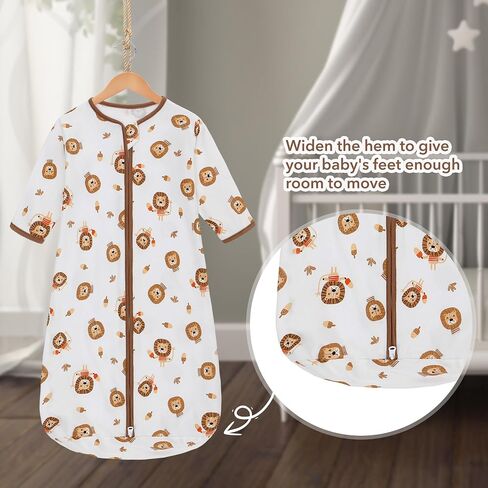 Miracle Baby Long Sleeve Sleev Sack 2 حزمة قابلة للارتداء Baby Baby 100 ٪ حقيبة نوم قطنية لطفل الأطفال المولود الجديد in Kuwait