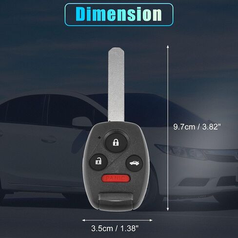 X AUTOHAUX 313.8MHz N5F-S0084A Replacement Smart Proximity Keyless Entry Remote Key Fob for Honda Civic for Acura MDX 2006-2013 4 Buttons Uncut Car Ignition Key 46 Chip in Saudi Arabia