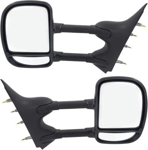 Kool Vue Driver & Passenger Side Towing Mirrors for Ford E-350 Super Duty E-450 Super Duty 2003-2021 Textured Standard Passenger Van in Saudi Arabia