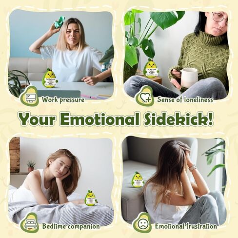 Mom Gift from Daughter Mothers Day Decor Positive Crochet Avocado Emotional Potato Pickle Mini Handmade Birthday Gift for Mother Funny in Kuwait