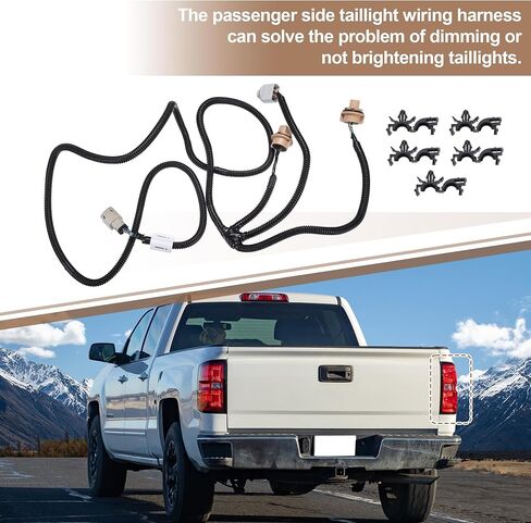 UXCELL Tail Light Lamp Wiring Harness for Chevrolet Silverado 1500 2500 3500 HD & GMC Sierra 2500 3500 HD 2016-2019 Passenger Side in Saudi Arabia