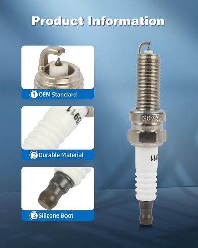 ECCPP Platinum Iridium Spark Plugs 93911 لـ Kia Soul 2010-2011 و Mercedes-Benz C250 2012-2014 ، SLK250 2012-2015،1.6L 1.8L Pack of 4 in Saudi Arabia