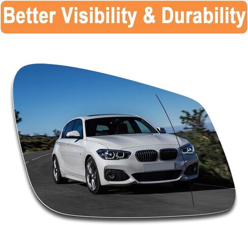 Senzeal Passenger Side Heated Mirror Glass Replacement 2009-2019 for BMW 228i 320i 328i 330i 335i 428i 430i 435i 440i 535i 550i 640i i3 M2 M3 M4 M5 X1 Replace 51167285006 Only for 2-PIN (Right Side) in Saudi Arabia