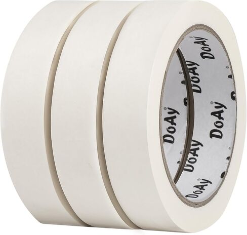 2 Pack White Masking Tape - Painters Tape 1 Inch Wide - Multi-Surface, Water Resistant, Indoor & Outdoor Use - 180FT Total - Artist Tape for Paint, Wall, Watercolor, Car, DIY (#4010) in Kuwait