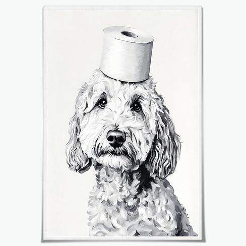 Funny Bathroom Wall Art Pooping on People Trendy Black And White Hilarious Pigeon Animals Canvas Posters Prints For Bedroom Dorm Hotel Toilet Decor 8x12inch Unframed in Saudi Arabia
