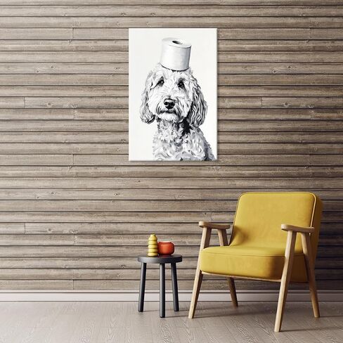 Funny Bathroom Wall Art Pooping on People Trendy Black And White Hilarious Pigeon Animals Canvas Posters Prints For Bedroom Dorm Hotel Toilet Decor 8x12inch Unframed in Saudi Arabia