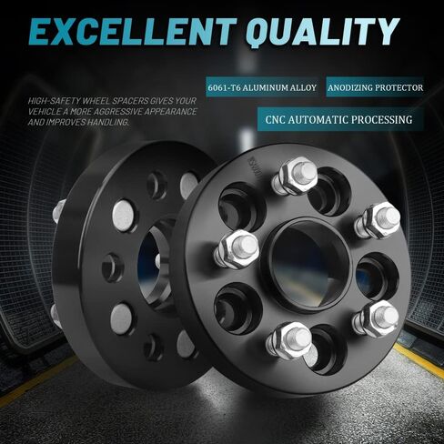 IRONTEK 1" 5x100mm to 5x100mm Wheel Spacers Hubcentric Spacers Adapter [Hub Bore 56.1mm, Thread Pitch 12x1.25] Fit for Subaru 92-19 Impreza/89-14 Legacy/00-13 Outback, for Scion FR-S, for Saab 9-2X in Saudi Arabia