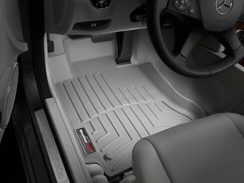 WeatherTech Custom Fit FloorLiners for Mercedes C 63 AMG, E-Class, C-Class - 1st Row (441611), Black in Saudi Arabia