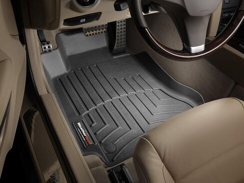 WeatherTech Custom Fit FloorLiners for Mercedes C 63 AMG, E-Class, C-Class - 1st Row (441611), Black in Saudi Arabia