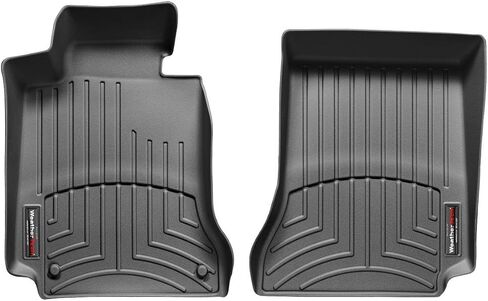 WeatherTech Custom Fit FloorLiners for Mercedes C 63 AMG, E-Class, C-Class - 1st Row (441611), Black in Saudi Arabia