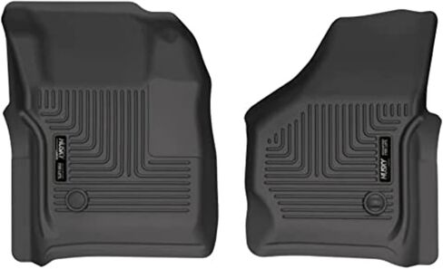 Husky Liners Weatherbeater Floor Mats | Fits 1999-2007 Ford F-250/F-350 (All Cab Sizes) Without Manual Shifter | Front Row, 2-pc Black - 13481 in Saudi Arabia