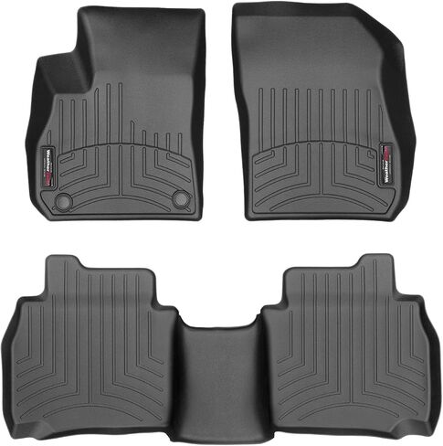 WeatherTech Custom Fit FloorLiners for Buick Lacrosse - 1st & 2nd Row (441038-1-2), Black in Saudi Arabia