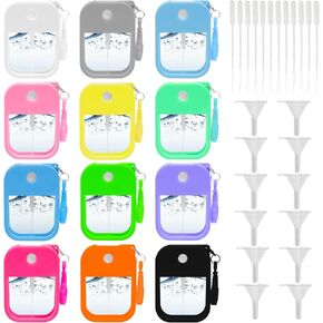 Jolbndcv 12 Pack Card Spray Bottle 38ml Portable Perfume Spray Bottle Mini Card Shape Reusable Sprayer Bottle Refillable Empty Bottles with Hook Funnels, Droppers in Saudi Arabia
