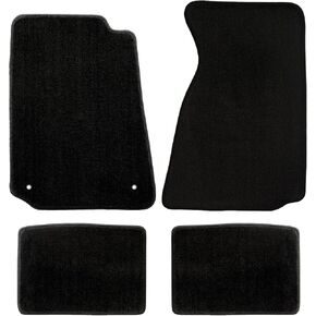 Lloyd Mats Heavy Plush Carpeted Floor Heats for Ford Mustang 1994-2004 Coupe / 1999-2004 Convertible (Black ، 4pc-Black) in Kuwait