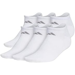 Adidas Women's Superlite No Show Socks (Pack of 6) (Women's Sock size (5-10), White/Black/5143932A) in Saudi Arabia