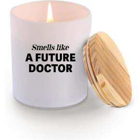 Smells Like A Future Doctor Graduation Gifts for Medical Students New Doctor Gifts Scented Candle for Home Office Jar Candle Sage Floral Lavender Scent 9.5 oz in Saudi Arabia