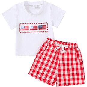 Yvowming Toddler Baby Boy Clothes Kids Summer Truck Print T Shirt Short Set with Pockets 0-4T in Kuwait