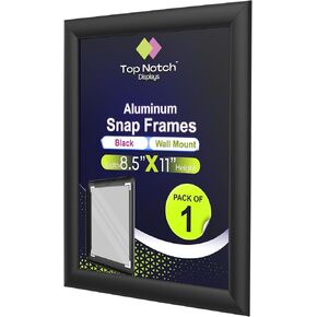 Snap Frames 18 × 24 ، إطار الألومنيوم ، حائط الجدار ، ملف تعريف 1 "، نهاية فضية مخطوطة ، رائعة للملصقات ، الصور ، اللافتات ، البحث الأنيق للمكاتب أو البيع بالتجزئة أو المنازل - حزمة 1 in Saudi Arabia
