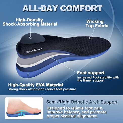 orthocomfoot أخمصي التهاب اللفافة الراحة الراحة: انخفاض الحذاء دعم الحذاء للرجال للنساء ، العمل الثقيل من السائر العظمية العظمي للوقوف طوال اليوم ، حجم 11 رجال/13 امرأة in Kuwait