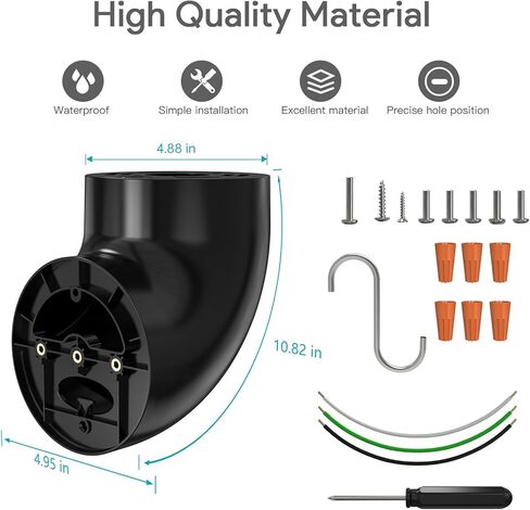 Eave Mount for Ring Floodlight Cam Wired Pro/Plus,Ring Smart Lighting Floodlight Wired, Blink Wired Floodlight Camera &Wyze Floodlight Camera V2/Pro and Roku Floodlight Camera (White) in Kuwait