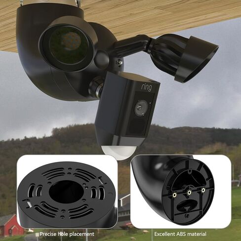 Eave Mount for Ring Floodlight Cam Wired Pro/Plus,Ring Smart Lighting Floodlight Wired, Blink Wired Floodlight Camera &Wyze Floodlight Camera V2/Pro and Roku Floodlight Camera (White) in Kuwait