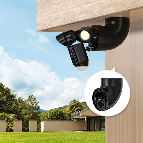 Eave Mount for Ring Floodlight Cam Wired Pro/Plus,Ring Smart Lighting Floodlight Wired, Blink Wired Floodlight Camera &Wyze Floodlight Camera V2/Pro and Roku Floodlight Camera (White) in Kuwait