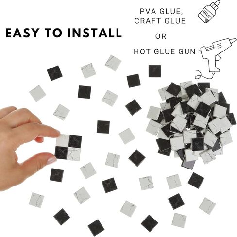 150 pcs, Dollhouse Flooring, 1:12 Scale Doll House Tiles, Miniature Checkerboard Floor, REDUCIO in Kuwait