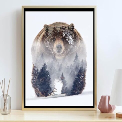 GMETNIC Polar Bear Diamond Painting Kits for Adults, 5D Diamond Art Diamond Painting Full Drill Beginners Craft Kits for DIY Home Wall Decor Gifts, 8x12inch in Saudi Arabia