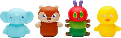 5 Piece Christmas Finger Puppets for Toddlers and Kids, Rudolph The Red-Nosed Reindeer, Santa, Clarice, Hermey, and The Abominable Snowman, Bath Toy, Red in Kuwait