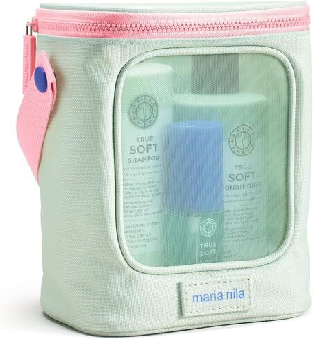 Maria Nila, True Soft Beauty Bag, Shampoo/Conditioner/Argan Oil, For Dry Hair, Argan Oil Remoisturises & Reduces Frizz in Saudi Arabia