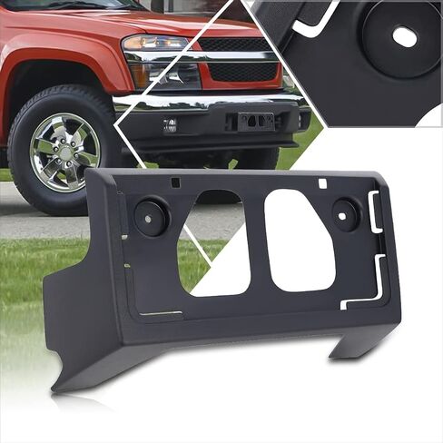 [1 Pack] Car Front License Plate Frames Bracket Tag Holder Compatible with 04-12 Chevy Colorado/GMC Canyon,Matte Black in Saudi Arabia