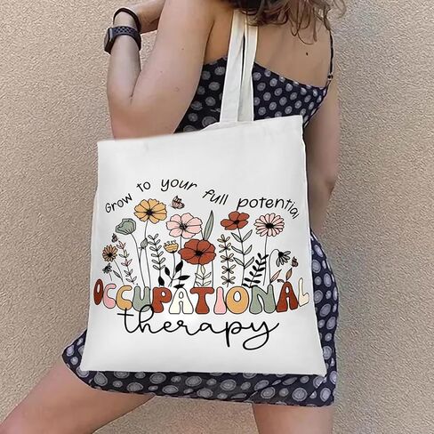 Occupational Therapy Gifts, Occupational Therapy Bag, 4 Pcs That Can Be Given to Professional Medical Practitioner, Including Tote Bag, Makeup Bag, Key Chain and Badge Holder to Show Your Appreciation in Saudi Arabia