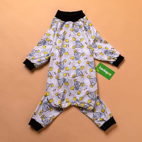 لوفينج دوج بيجاماس ملابس للكلاب العملاقة ، وملابس بيتبول ، والتماسك المتماسك ، وطباعة زهور هاواي ، وبيج كلاب بيكليوفر ، والبيجامات لبيتبول ، وبيتبول ، وتغطية كاملة الكلب بيجس ، 2XL in Kuwait