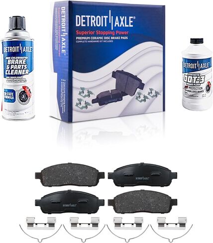 Detroit Axle - Front Brake Pads for Ford 2009 F-150 Premium Ceramic Brake Pads with Hardware Replacement in Saudi Arabia