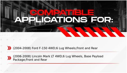 R1 Concepts Front and Rear Brakes and Rotors| Hardware Included| Front and Rear Optimum OEp Brake Pads and Rotors Kit| Fits 2004-2008 Ford F-150; 2006-2008 Lincoln Mark LT in Saudi Arabia