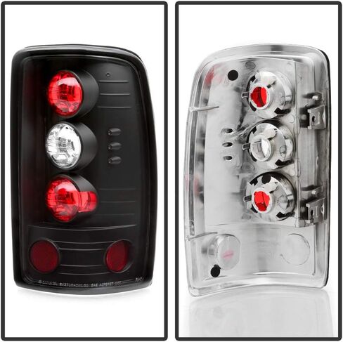 Acanii - للفترة 2000-2006 Chevy GMC Tahoe Suburban Yukon Denali Barn Door Black Tail Light in Saudi Arabia
