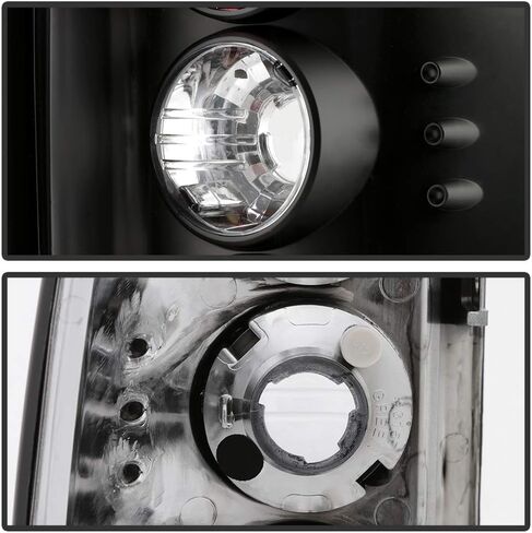 Acanii - للفترة 2000-2006 Chevy GMC Tahoe Suburban Yukon Denali Barn Door Black Tail Light in Saudi Arabia