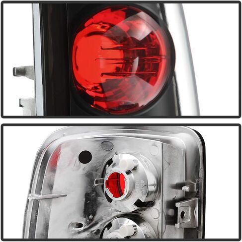 Acanii - للفترة 2000-2006 Chevy GMC Tahoe Suburban Yukon Denali Barn Door Black Tail Light in Saudi Arabia