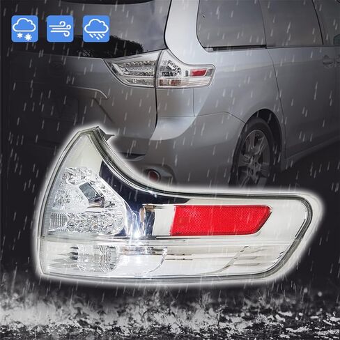 munirater 1-Pack Rear Right Tail Light Brake Lamp Assembly Replacement for Sienna 2011-2015 Outer Passenger Side in Saudi Arabia