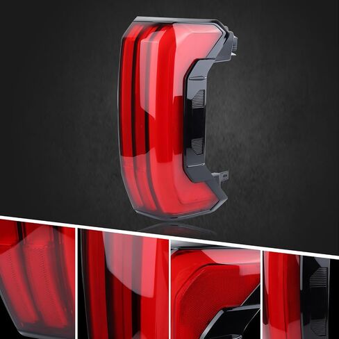 LED Tail Light Rear Lamp Assembly (3-PIN, On and Off Turn Signal, Non Sequential) Compatible with 2022 2023 Toyota Tundra Right Passenger Side 81550-0C130 in Saudi Arabia