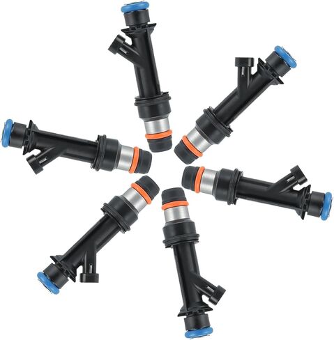 6 Pcs Fuel Injectors FJ319 12569573 for Chevrolet Trail Blazer for GMC Envoy Ascender 4.2L for Buick Rainier 04-05 4.2L Item Replacement in Saudi Arabia