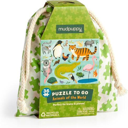 Mudpuppy Ocean Life – 36 Piece Puzzle to Go Featuring Colorful Sea Creatures Perfect Travel Activity for Children Ages 3 and Up in Saudi Arabia