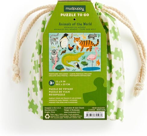 Mudpuppy Ocean Life – 36 Piece Puzzle to Go Featuring Colorful Sea Creatures Perfect Travel Activity for Children Ages 3 and Up in Saudi Arabia