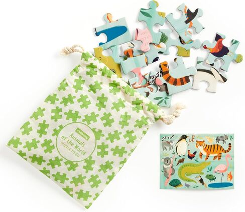 Mudpuppy Ocean Life – 36 Piece Puzzle to Go Featuring Colorful Sea Creatures Perfect Travel Activity for Children Ages 3 and Up in Saudi Arabia